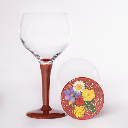 Red wine glass