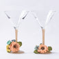 Pink Opal Martini Glasses