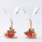 Pink Opal Martini Glasses